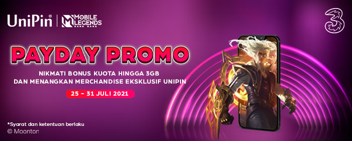 PAYDAY PROMO! Nikmati bonus kuota hingga 3GB dan menangkan merchandise eksklusif UniPin!